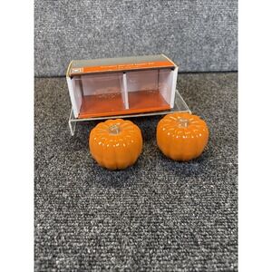 Living Quarters~Salt & Pepper Shakers~Ceramic/Halloween/Fall/Pumpkin